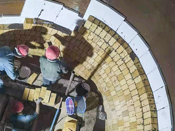 河北焙烧炉施工现场
